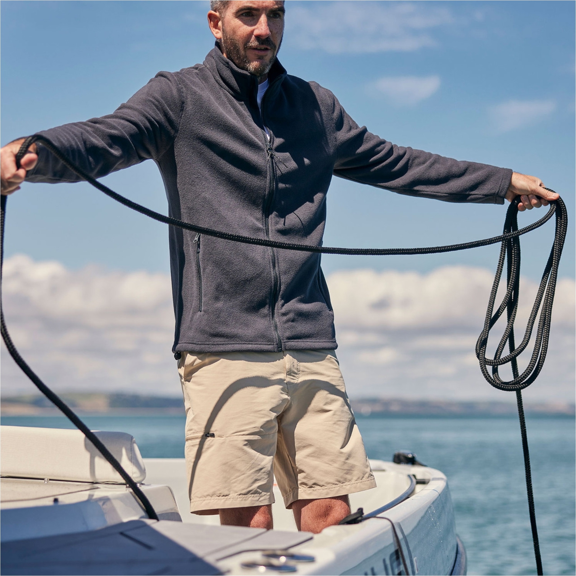 Gill Männer Fleece 2026 Pursuit Full Zip CC50 - Graphite